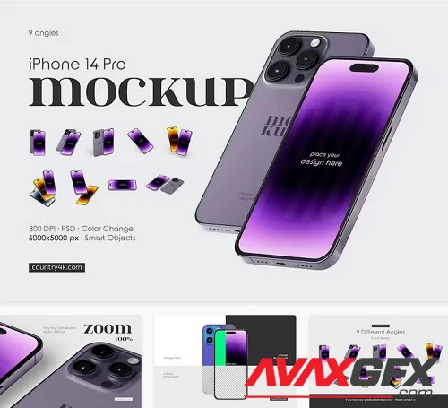 iPhone 14 Pro Mockup Set - 42205078