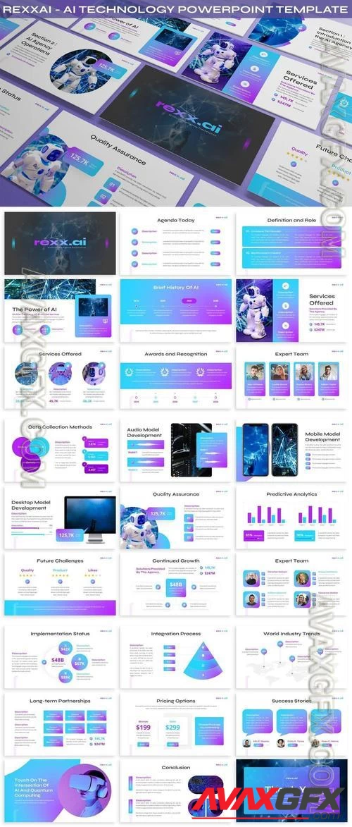 Rexxai - AI Technology Powerpoint Template