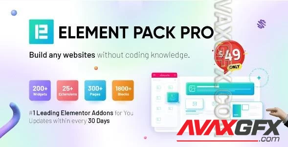 Codecanyon - Element Pack v7.6.1 - Addon for Elementor Page Builder WordPress Plugin 21177318 NULLED