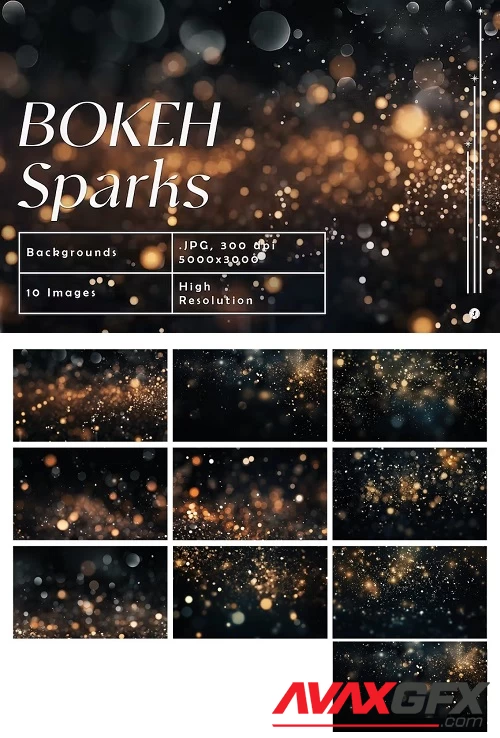 Bokeh Sparks Backgrounds - GL23YE6
