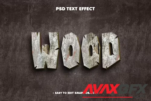 Wood Texture Editable Text Effect - D5WG3KB