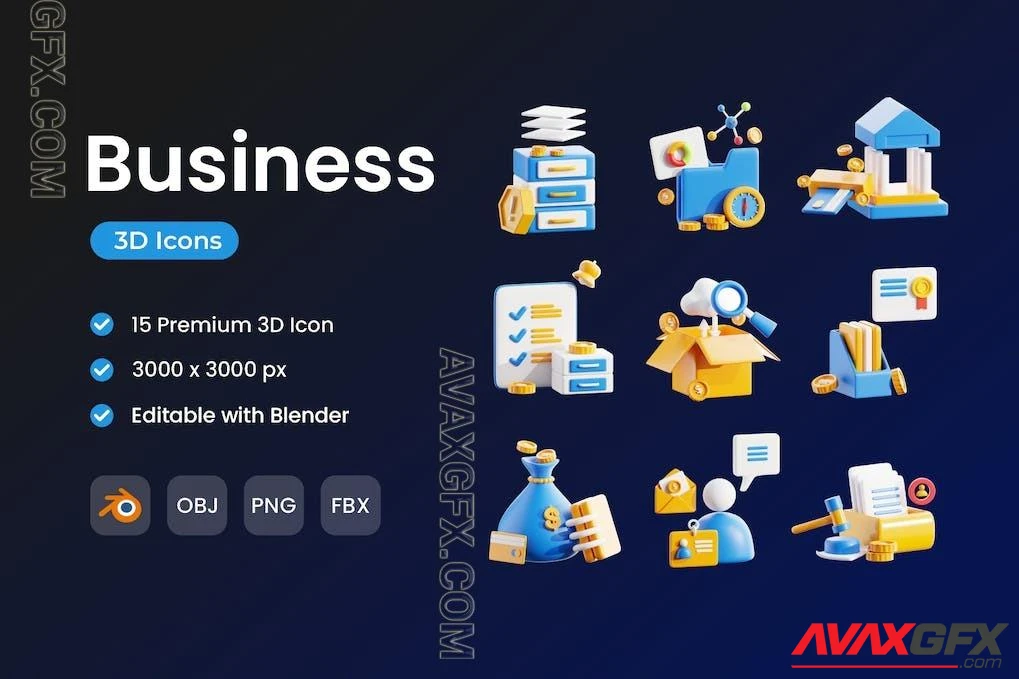 Business 3D Icon
