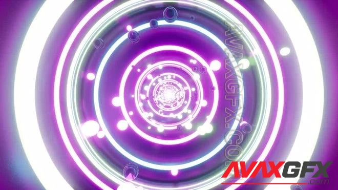 MA - Shiny Neon Light Circle Loop 1424086