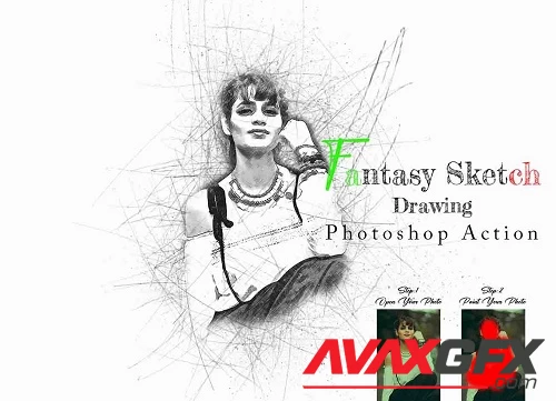 Fantasy Sketch Drawing Ps Action - 42304897