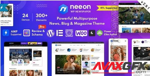 Themeforest - Neeon v2.9.4 - WordPress News Magazine Theme 35441133 NULLED