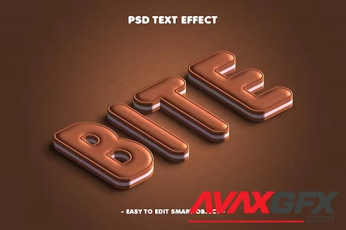 Chocolate Bite Editable Psd Text Effect - EKFYSRF