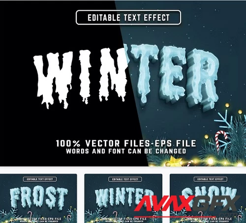 Winter Editable Text Effect - Z47DQZW