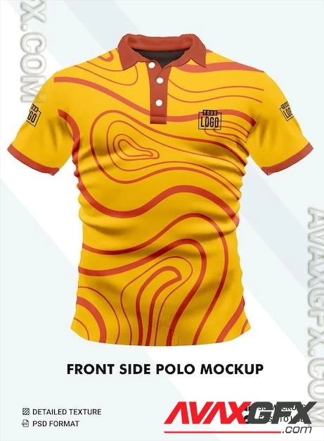 Polo tshirt short sleeve mockup PSD