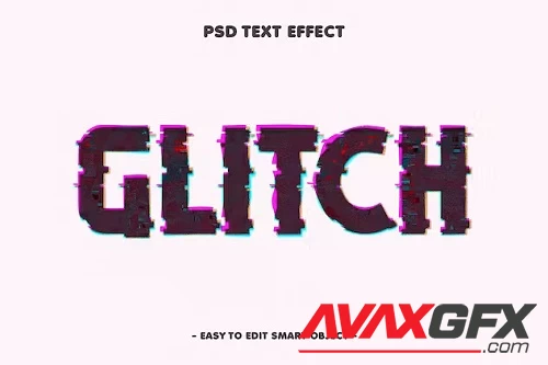 Distortion Glitch Editable Psd Text Effect - DM748RW