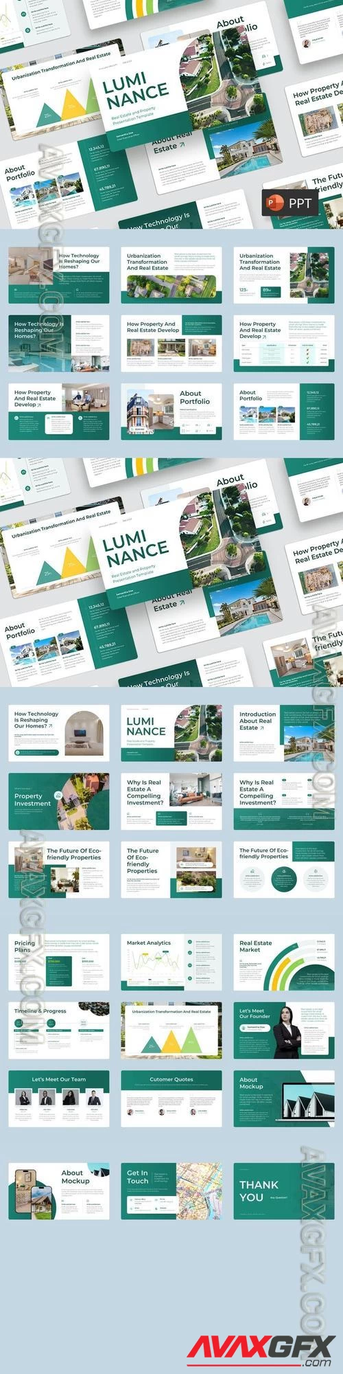 Luminance - Real Estate Powerpoint Template