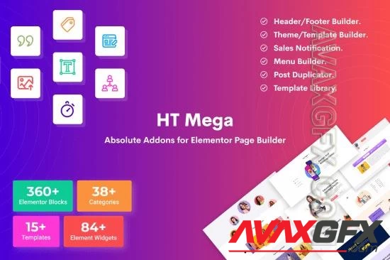 Codecanyon - HT Mega Pro v1.7.3 Absolute Addons for Elementor Page Builder NULLED