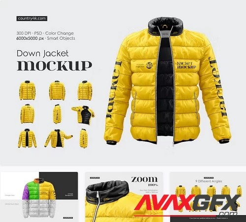 Down Jacket Mockup Set - 91596830