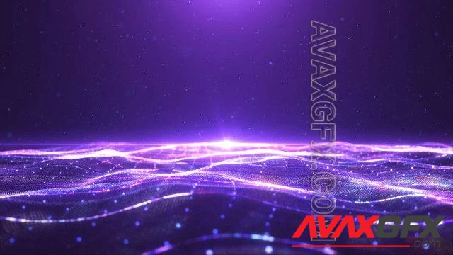 MA - Waving Purple Particle Mesh Background 1582443
