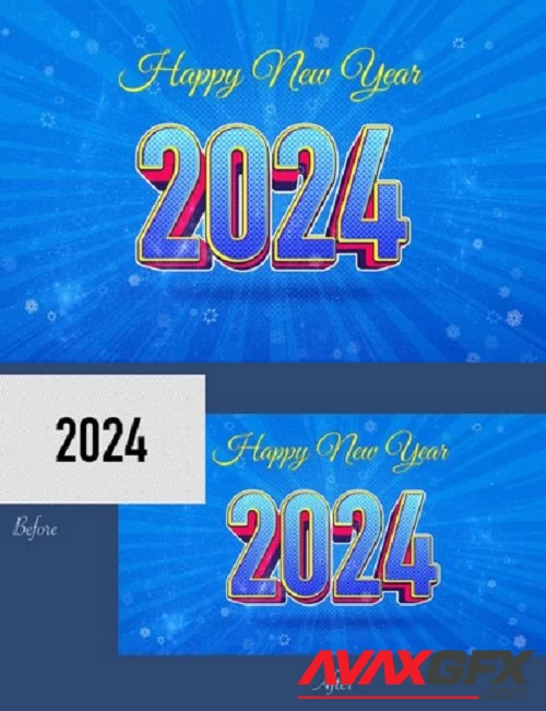 Happy New Year 2024 Template - FU7HBUQ