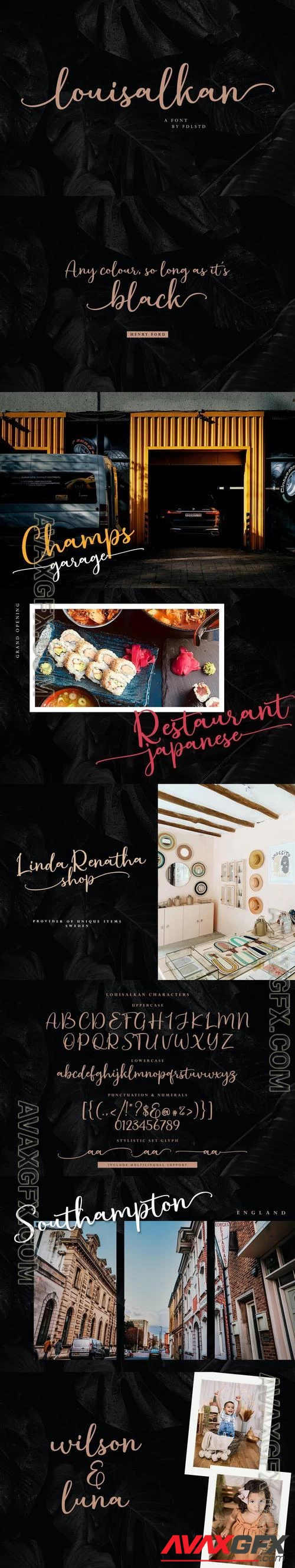 Louisalkan | Handwritten Font S5QZJUT