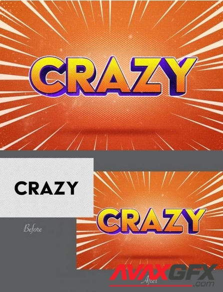 Crazy Editable Text Effect - V8Z6X89