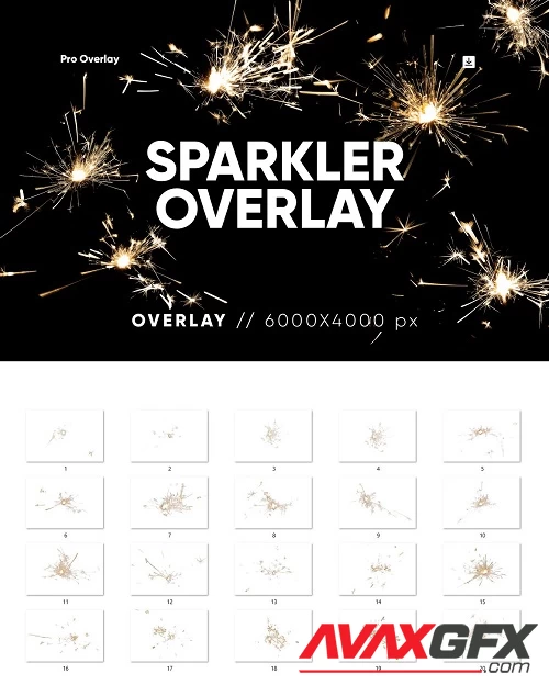 20 Sparkler Overlay HQ - 91600484