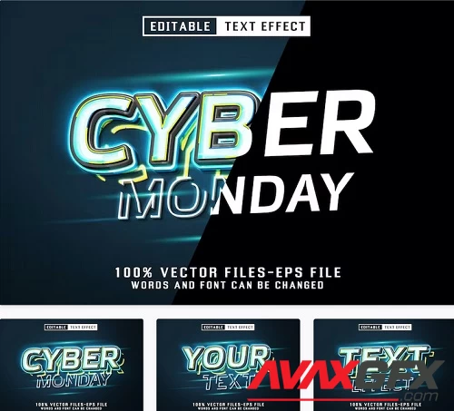 Cyber Monday Editable Text Effectv - 87RHW2Q