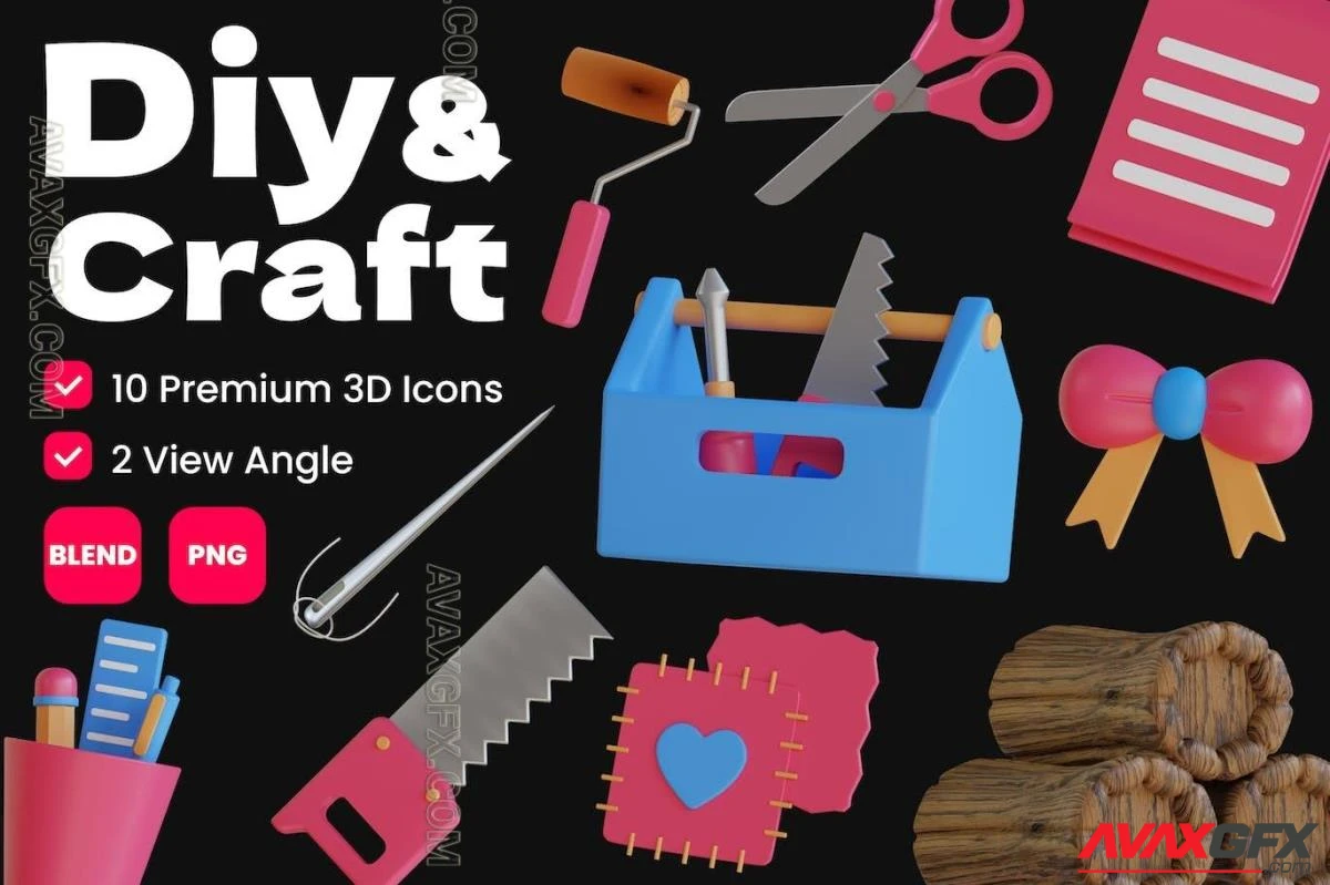 Diy and Craft 3D Icon