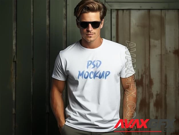 Luxury t shirt mockup design psd template 86358556