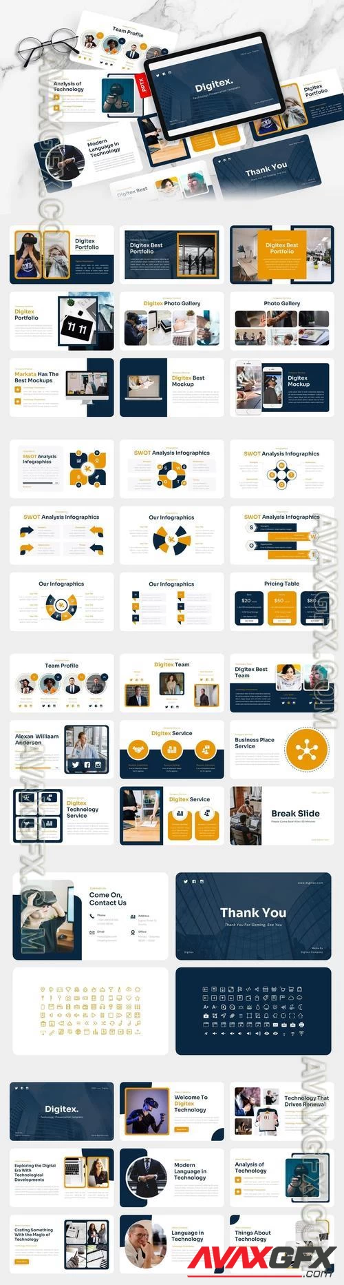 Digitex - Technology PowerPoint Template