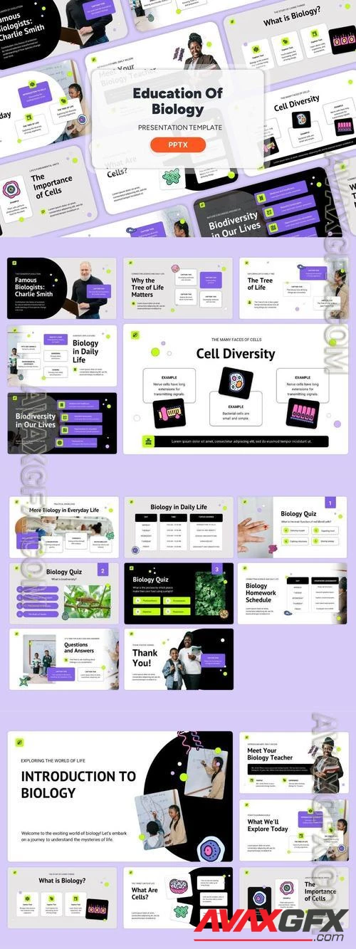 Education of Biology - Powerpoint Templates