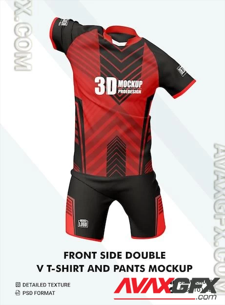 Soccer kit mockup PSD