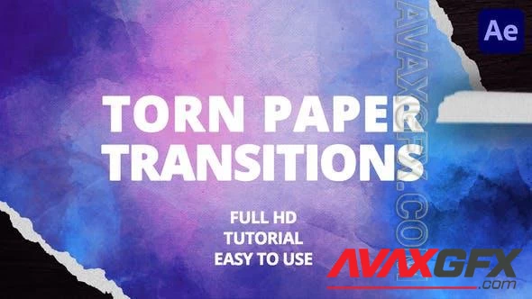 Torn Paper Transitions for After Effects 49449613 Videohive