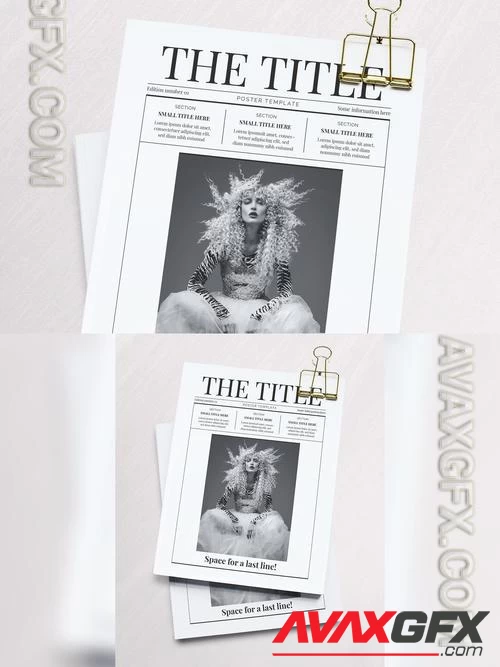 Magazine Mockup with Editable Customizable Cover