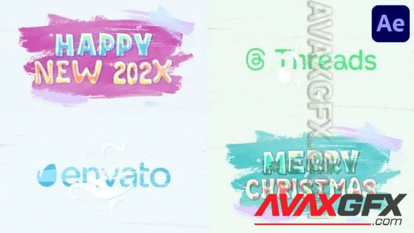 Happy New Year Logo for After Effects 48998700 Videohive