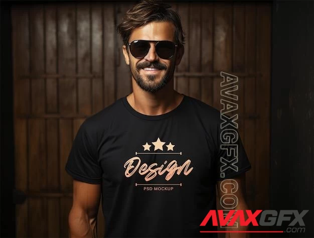 Luxury t shirt mockup design psd template 86358734