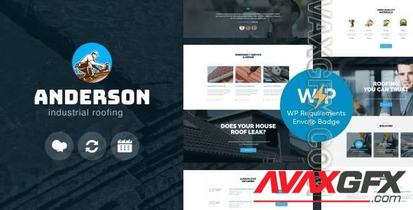 Themeforest - Anderson v1.3.0 - Industrial Roofing Services Construction WordPress Theme 20589274