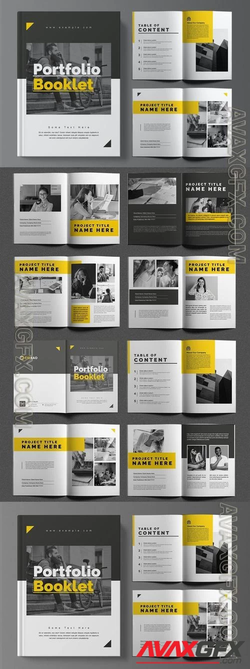 Portfolio Booklet Template