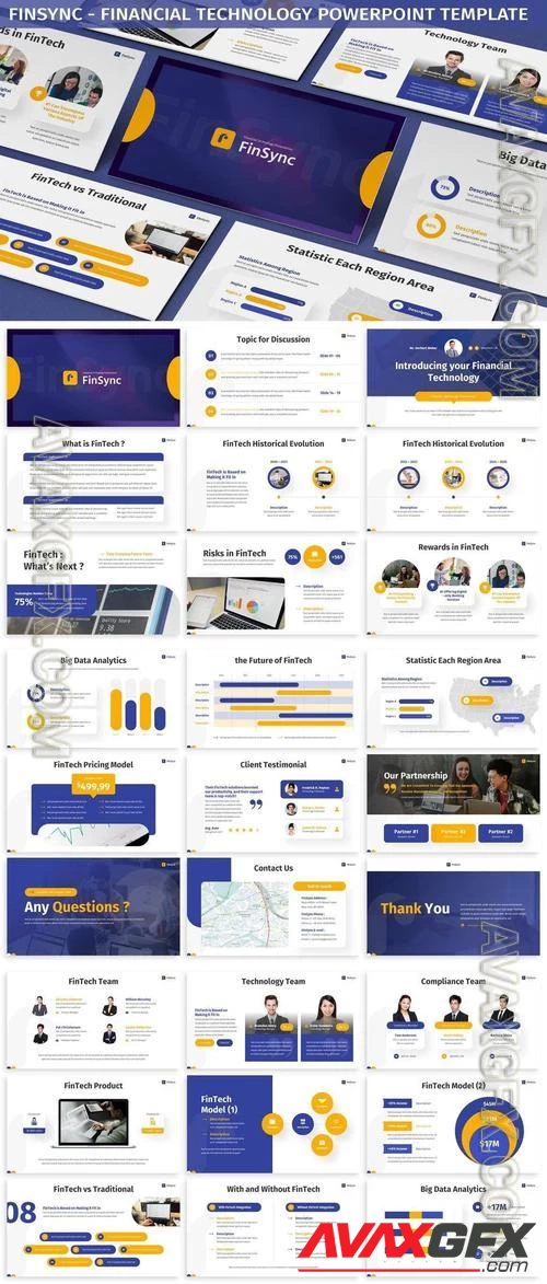 Finsync - Financial Technology Powerpoint Template