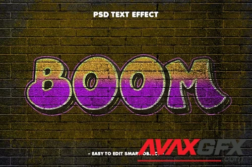 Graffiti Boom Spray Text Effect - X7KCLNH