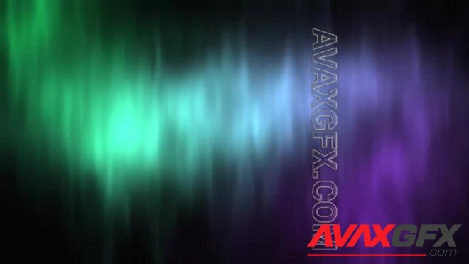 MA - Soft Green And Purple Aurora Animation 1364842