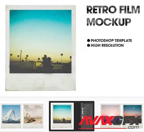 Retro Film Mockup - 8ACKP7T