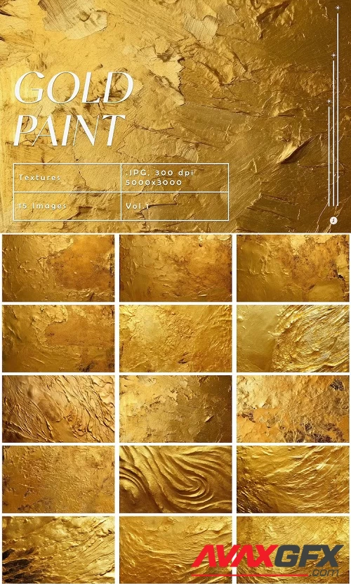 Gold Paint Textures Vol.1 - 26XQE9S