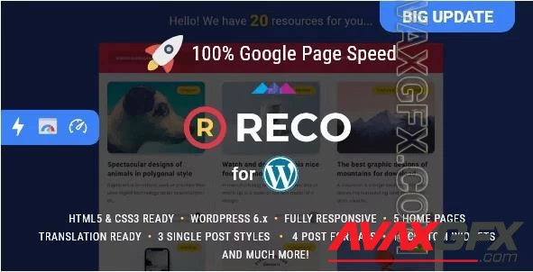 Themeforest - Reco v5.0.0 - Minimal Theme for Freebies 22300581 NULLED
