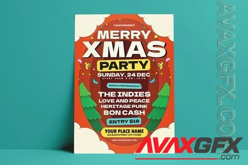 Merry Xmas Party Flyer Y36MSL3