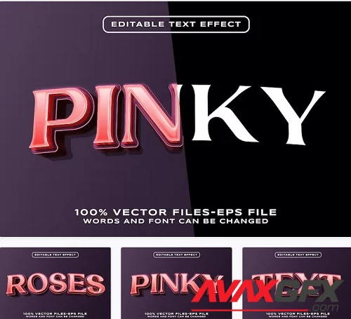 Pinky Editable Text Effect - STLUD7V