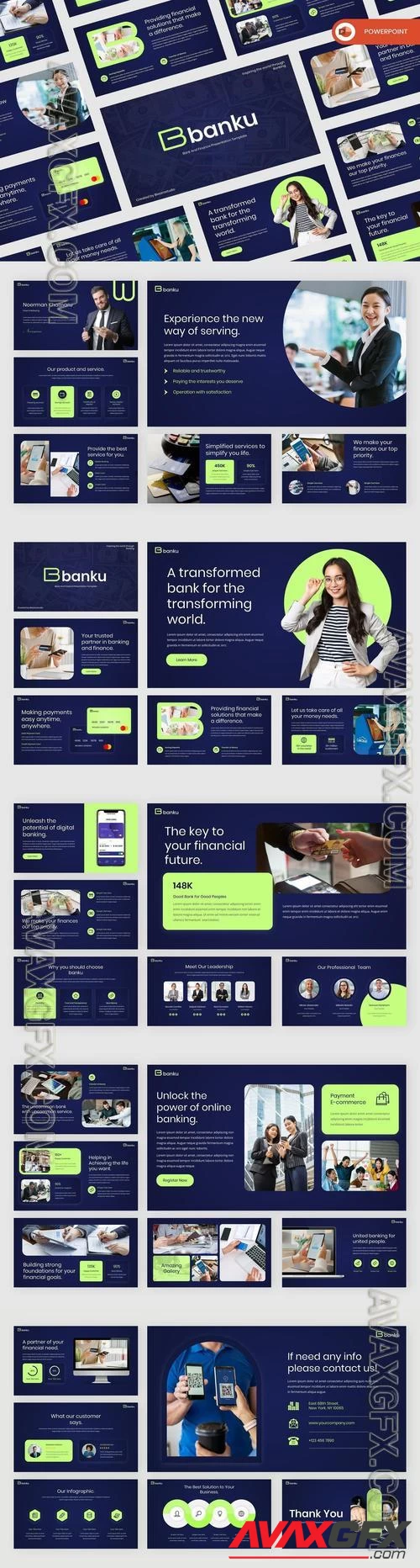 Banku - Banking And Finance PowerPoint Template