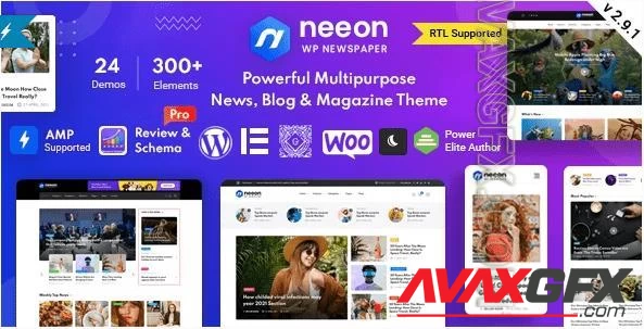 Themeforest - Neeon v3.0.0 - WordPress News Magazine Theme 35441133 NULLED