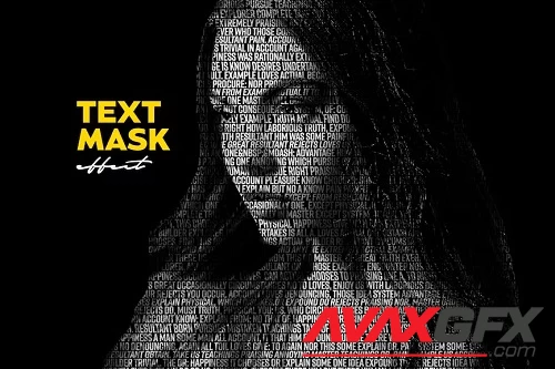 Text Mask Photo Effect - 6027087