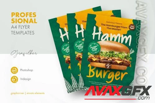 Burger Restaurant Flyer Templates