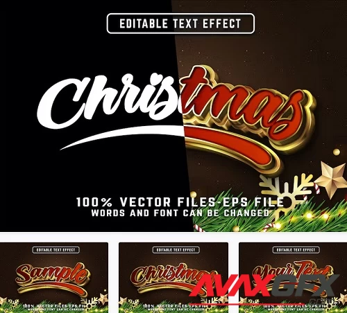 Christmas Editable Text Effect - KSQD3EZ