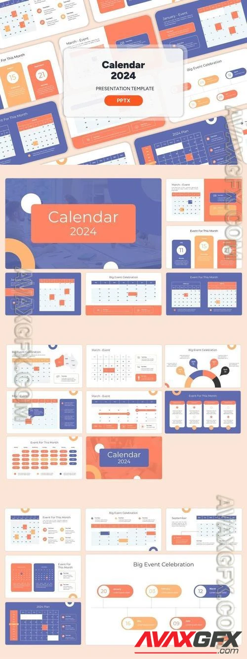 Calendar 2024 - Powerpoint Templates