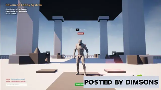 Unreal Engine Blueprints Advanced Multiplayer Lobby System V2 v4.2x, 5.x