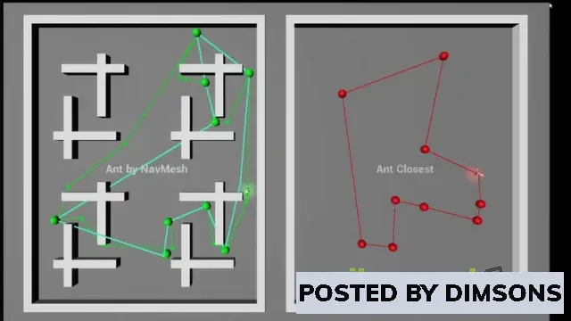 Unreal Engine Code Plugins Ant Colony Optimisation Algorithm v4.26-4.27, 5.0