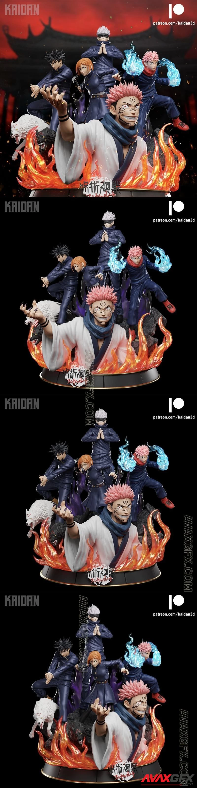 Jujutsu Kaisen Diorama - STL 3D Model